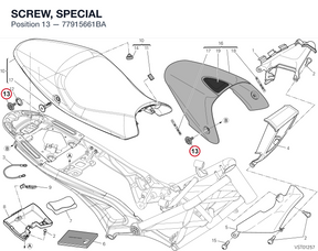 SCREW, SPECIAL 77915661BA diagram position