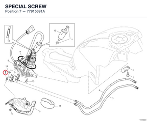 SPECIAL SCREW 77915691A diagram position