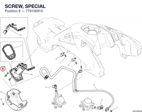 SCREW, SPECIAL 77915691C diagram position