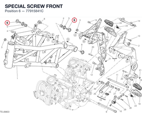 SPECIAL SCREW FRONT 77915841C diagram position