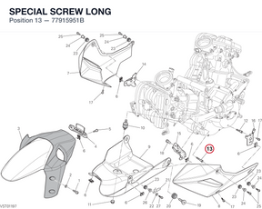 SPECIAL SCREW LONG 77915951B diagram position