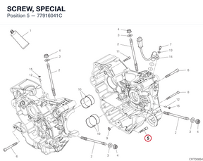 SCREW, SPECIAL 77916041C diagram position
