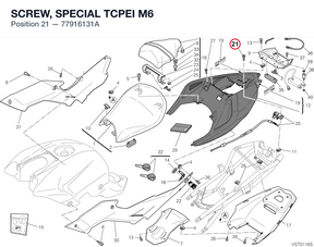SCREW, SPECIAL TCPEI M6 77916131A diagram position