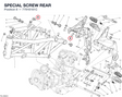 SPECIAL SCREW REAR 77916161C diagram position