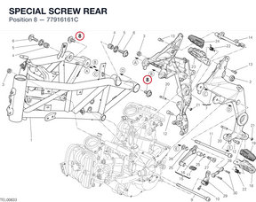 SPECIAL SCREW REAR 77916161C diagram position
