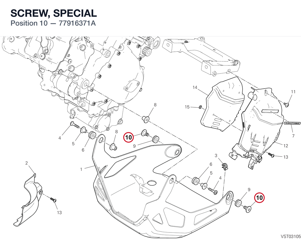 SCREW, SPECIAL 77916371A diagram position