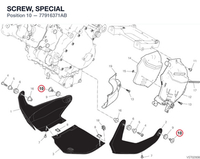 SCREW, SPECIAL 77916371AB diagram position