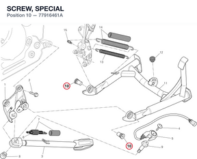 SCREW, SPECIAL 77916461A diagram position