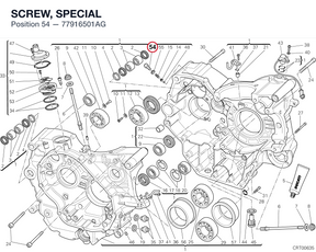 SCREW, SPECIAL 77916501AG diagram position