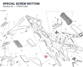 SPECIAL SCREW BOTTOM 77916773AA diagram position