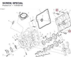 SCREW, SPECIAL 77916971B diagram position