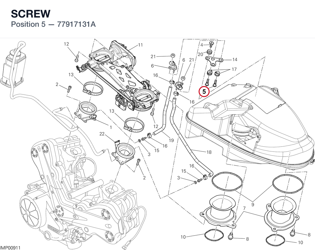 SCREW 77917131A diagram position