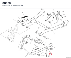 SCREW 77917241AA diagram position