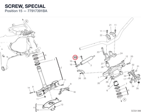 SCREW, SPECIAL 77917391BA diagram position
