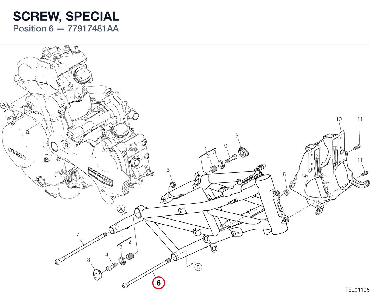 SCREW, SPECIAL 77917481AA diagram position