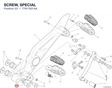 SCREW, SPECIAL 77917631AA diagram position