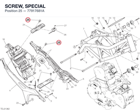 SCREW, SPECIAL 77917681A diagram position