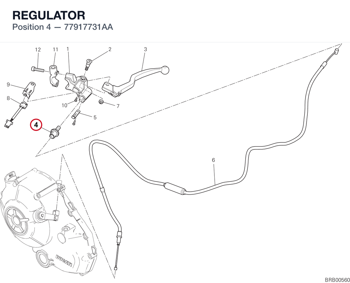 REGULATOR 77917731AA diagram position