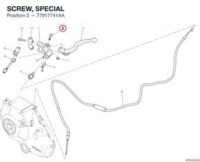 SCREW, SPECIAL 77917741AA diagram position