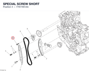 SPECIAL SCREW SHORT 77917951AA diagram position