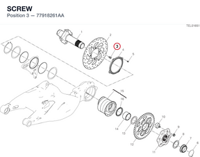 SCREW 77918261AA diagram position