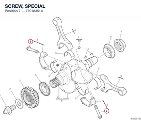 SCREW, SPECIAL 77918351A diagram position
