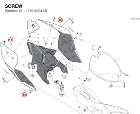SCREW 77918931AB diagram position