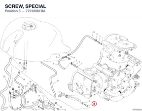 SCREW, SPECIAL 77918961BA diagram position