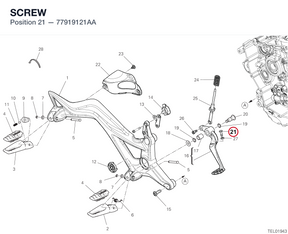 SCREW 77919121AA diagram position