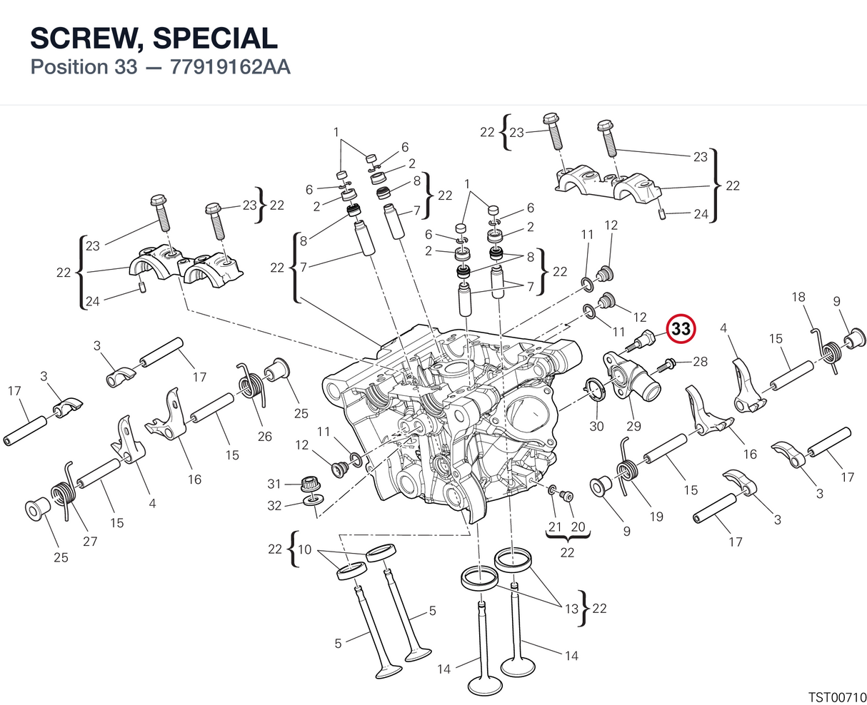 SCREW, SPECIAL 77919162AA diagram position