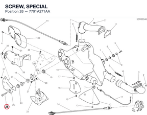 SCREW, SPECIAL 7791A271AA diagram position