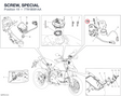 SCREW, SPECIAL 7791B081AA diagram position
