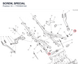 SCREW, SPECIAL 7791B441AA diagram position