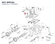NUT, SPECIAL 7791C021A diagram position