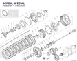 SCREW, SPECIAL 7791C031A diagram position