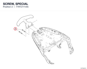 SCREW, SPECIAL 7791C111AA diagram position