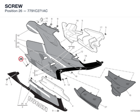 SCREW 7791C271AC diagram position