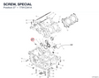 SCREW, SPECIAL 7791C341A diagram position