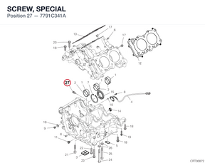 SCREW, SPECIAL 7791C341A diagram position