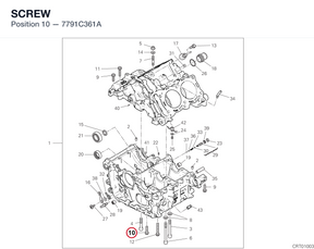 SCREW 7791C361A diagram position