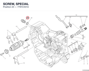 SCREW, SPECIAL 7791C431A diagram position