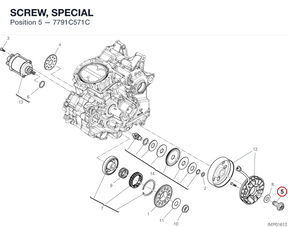SCREW, SPECIAL 7791C571C diagram position