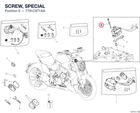 SCREW, SPECIAL 7791C971AA diagram position