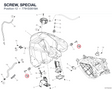 SCREW, SPECIAL 7791D261BA diagram position