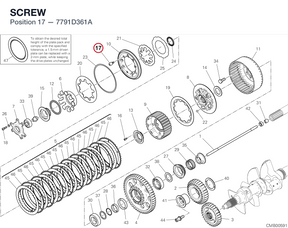 SCREW 7791D361A diagram position