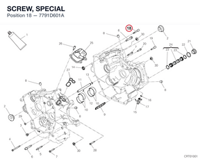 SCREW, SPECIAL 7791D601A diagram position