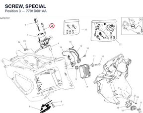 SCREW, SPECIAL 7791D681AA diagram position