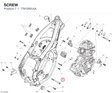 SCREW 7791D921AA diagram position
