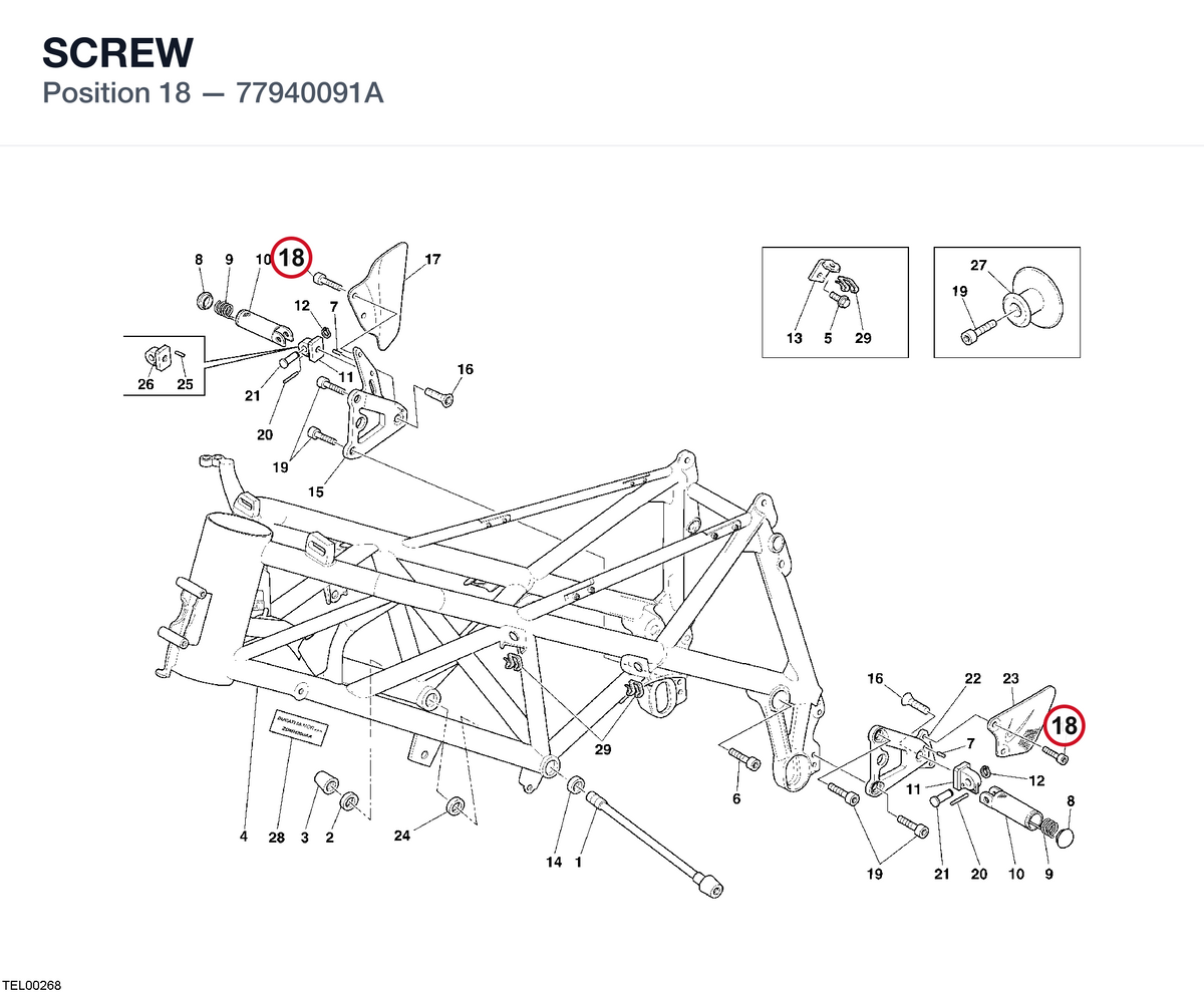 SCREW 77940091A diagram position