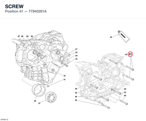 SCREW 77940281A diagram position